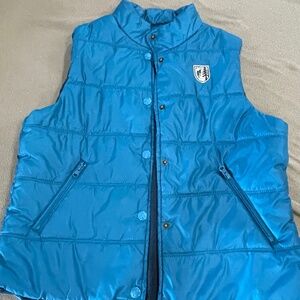 American Eagle Lined sleeveless puffer vest jacket ladies size large winter wear